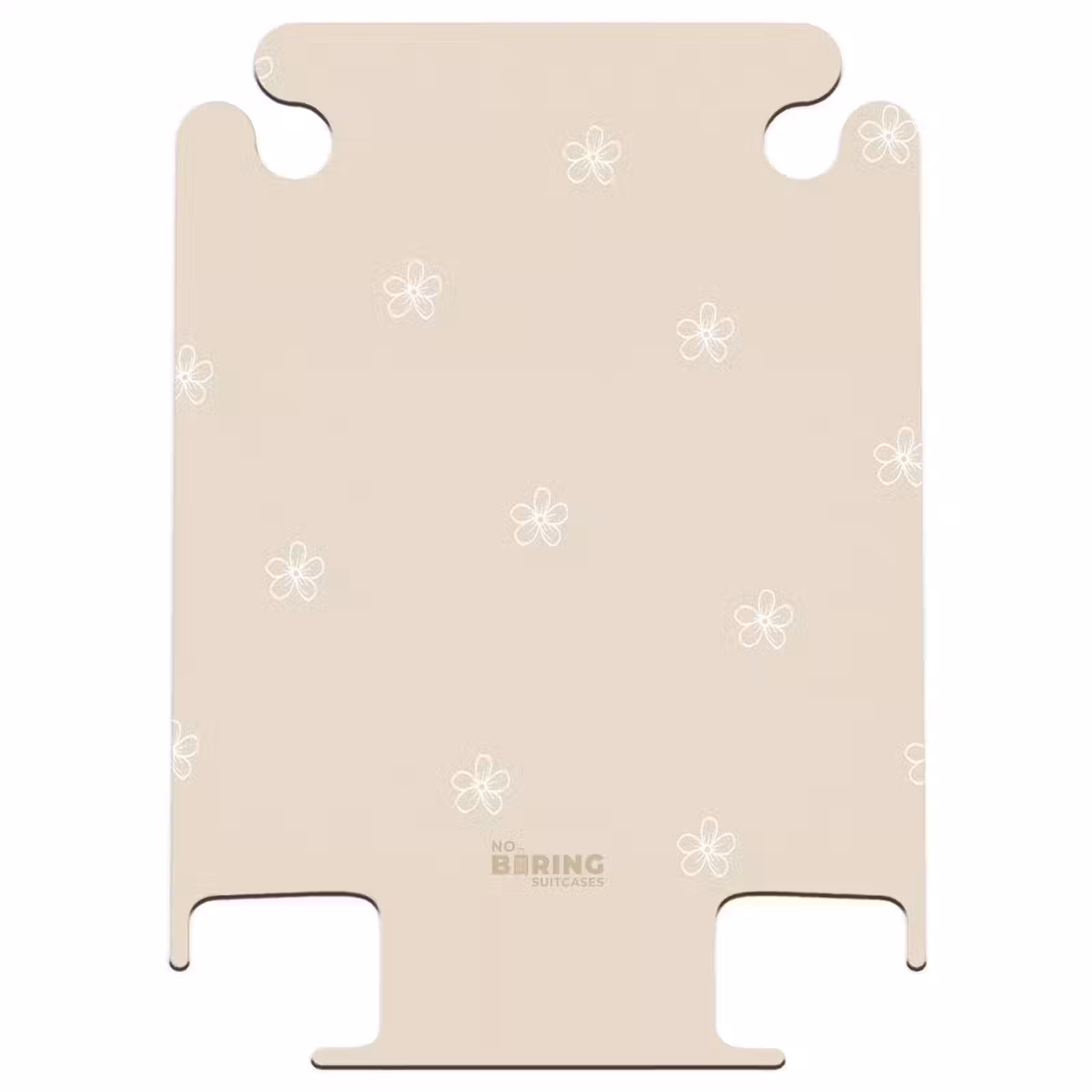 CaseSwap™ - Beige achtergrond met witte bloemetjes — 1