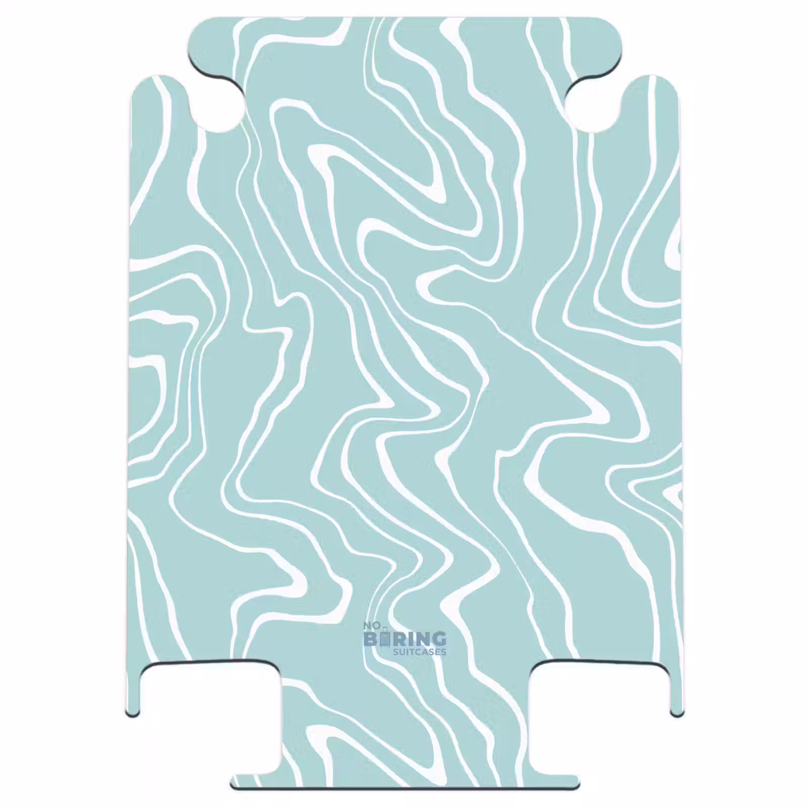 CaseSwap™ - Lichtblauwe achtergrond met abstracte witte lijnen — 1