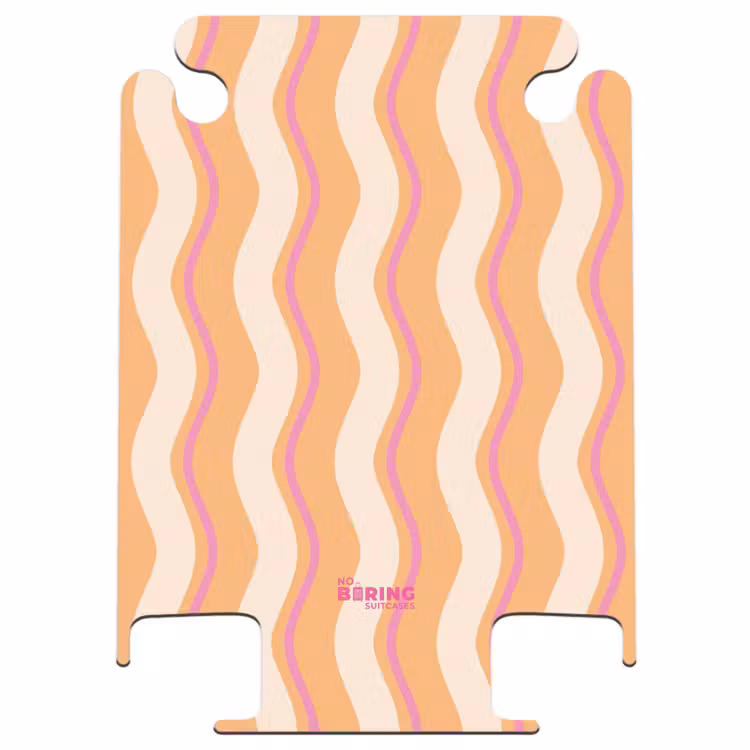 CaseSwap™ - Golvende strepen in oranje en roze — 1