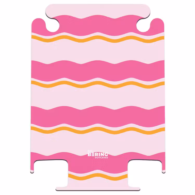 CaseSwap - Golvende strepen in roze en oranje — 1