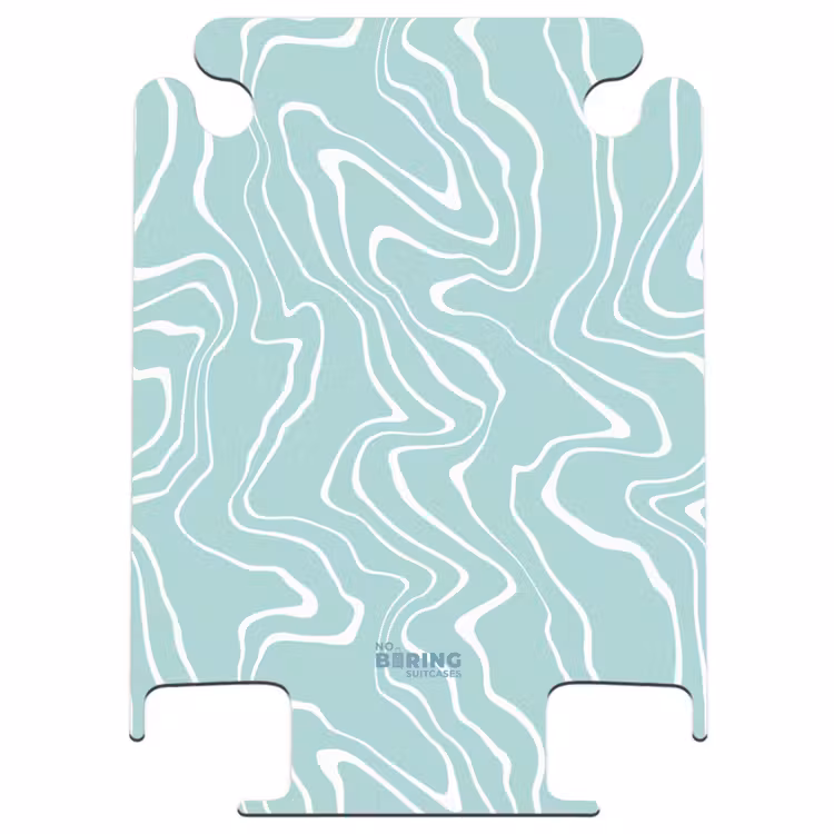 CaseSwap™ - Lichtblauwe achtergrond met abstracte witte lijnen — 1