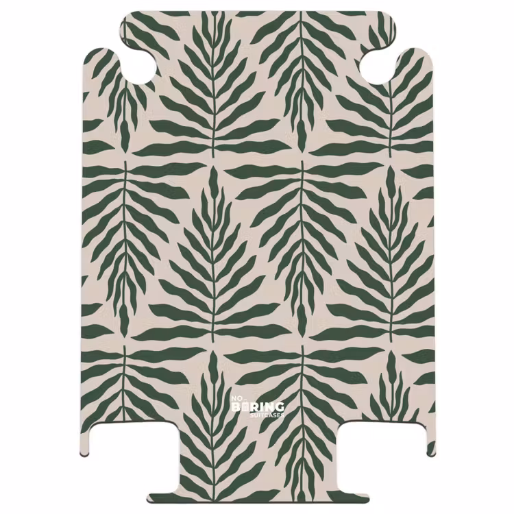 CaseSwap™ - Patroon van bladeren in beige met donkergroen — 1