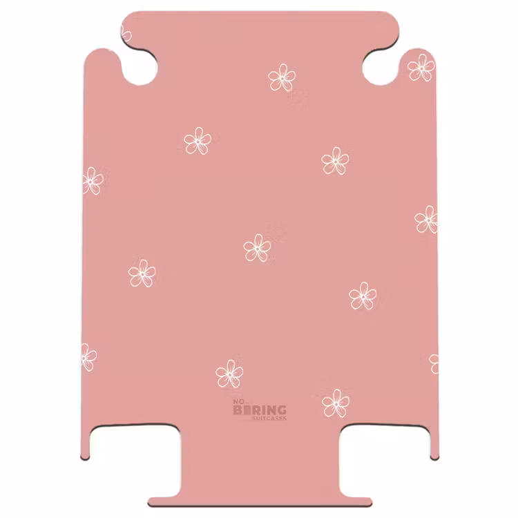 CaseSwap™ - Roze achtergrond met witte bloemen — 1