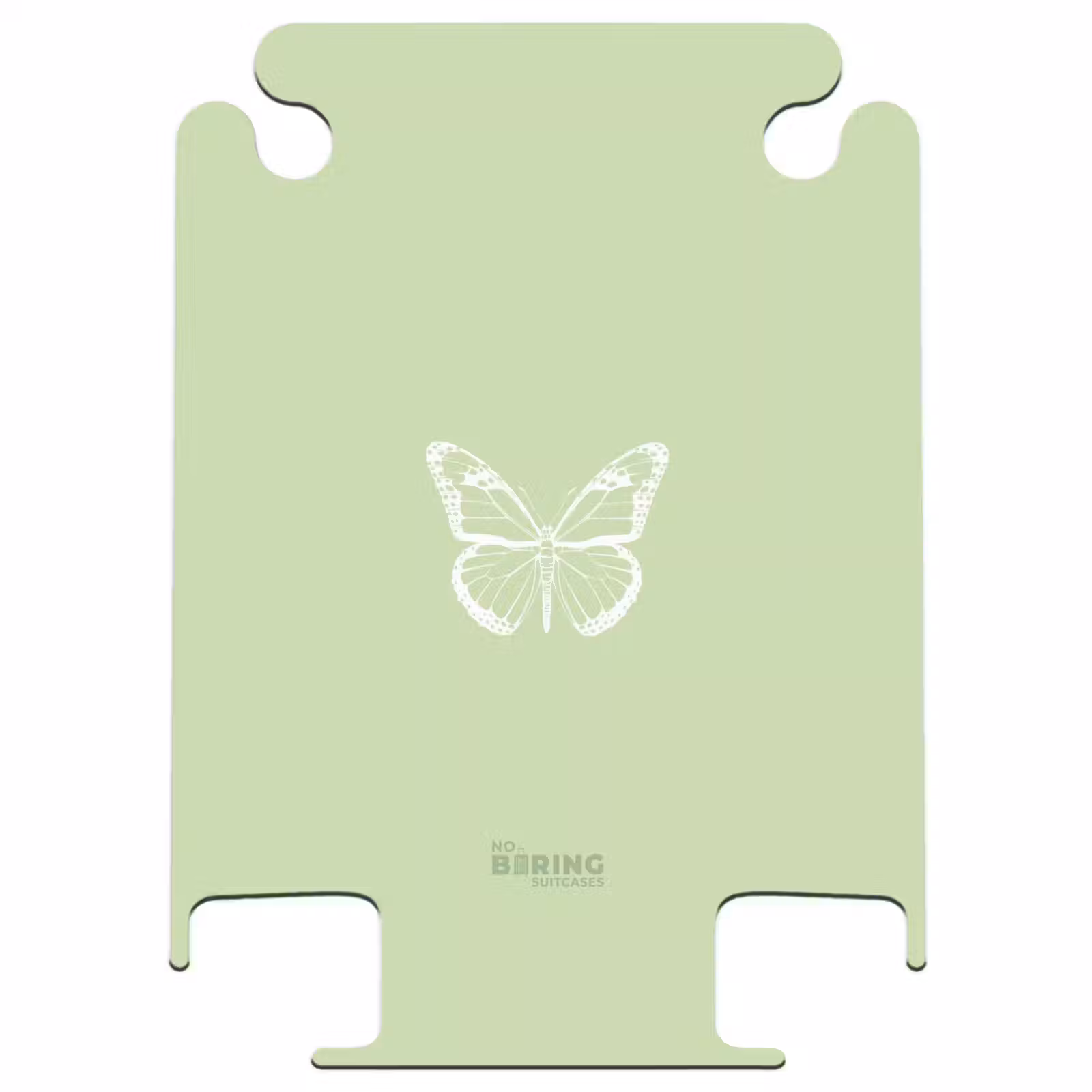 CaseSwap™ - Groene achtergrond met witte vlinder — 1