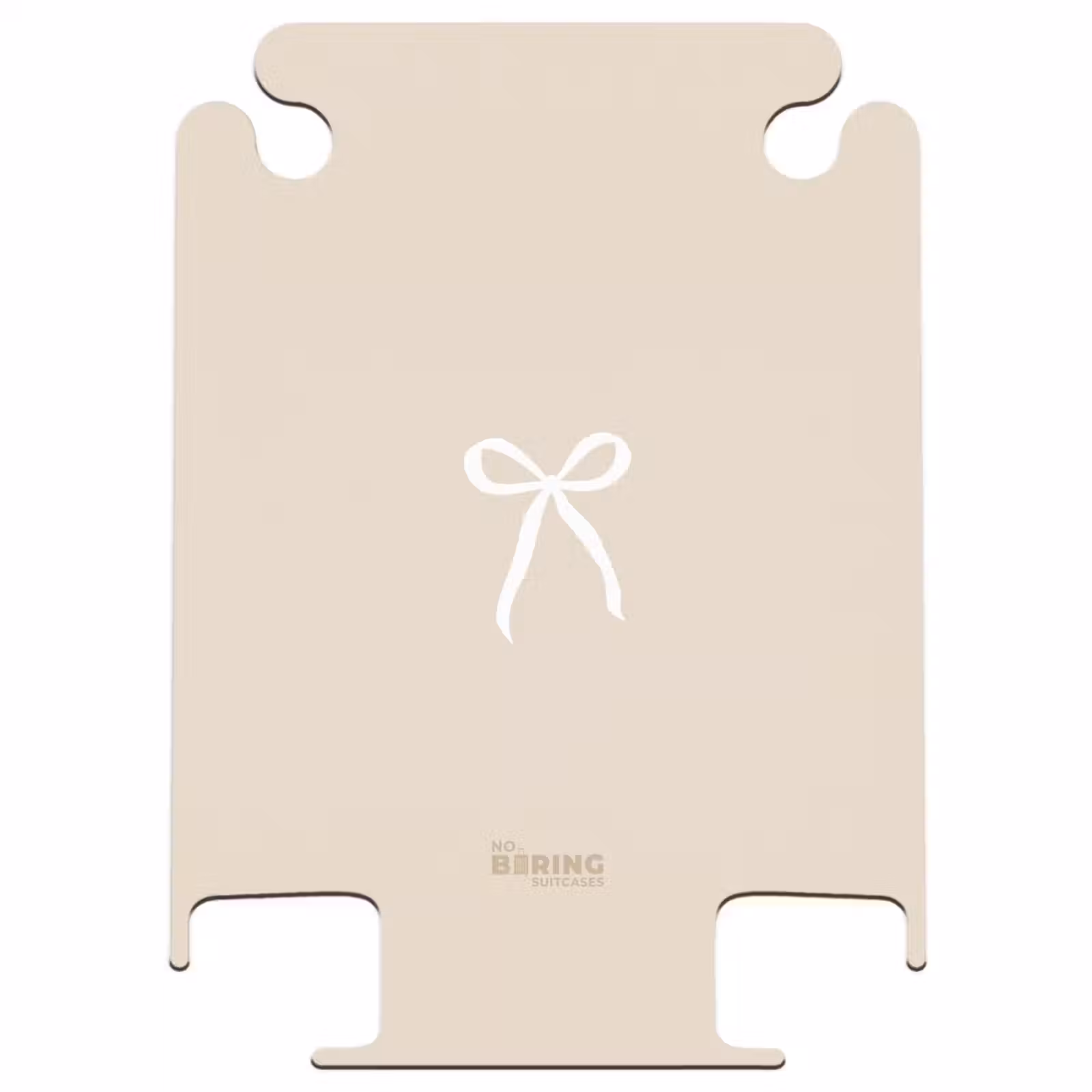 CaseSwap™ - Witte strik op beige achtergrond — 1