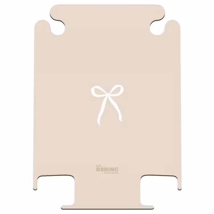 CaseSwap™ - Witte strik op beige achtergrond — 1