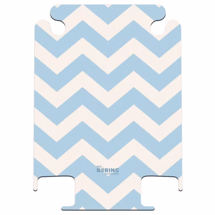 CaseSwap™ - Zigzag patroon in blauw en wit — 1