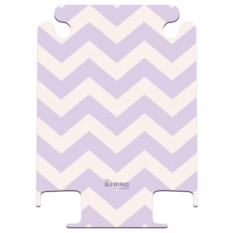 CaseSwap™ - Zigzag patroon in paars en wit — 1