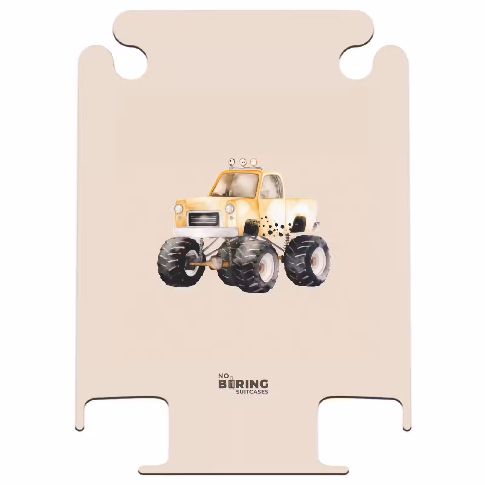 CaseSwap™ - Gele monstertruck op een beige achtergrond — 1
