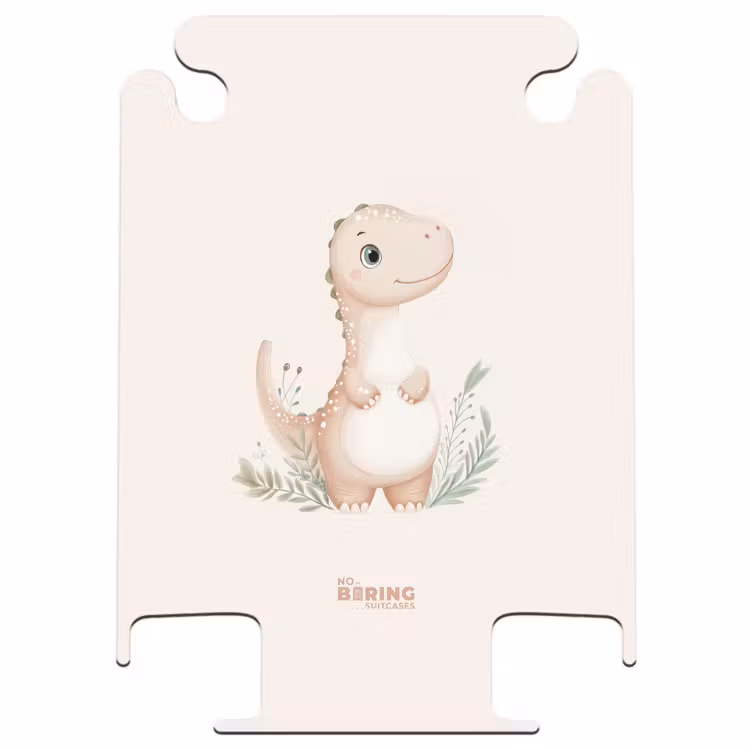 CaseSwap - Beige dinosaurus met groene blaadjes — 1