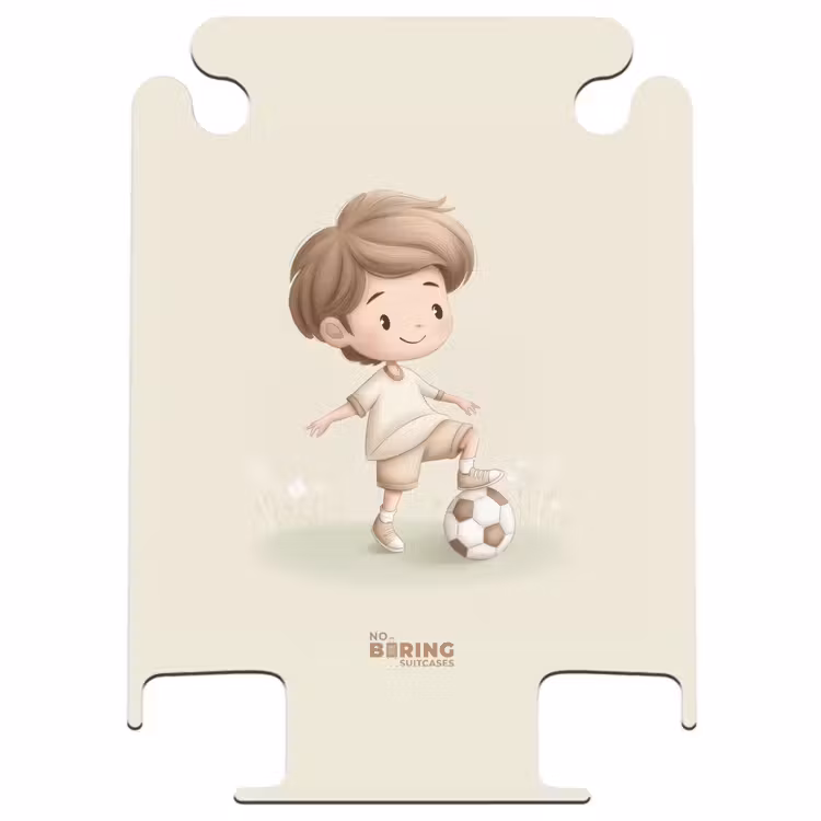 CaseSwap™ - Jongen met een voetbal in bruine tinten — 1
