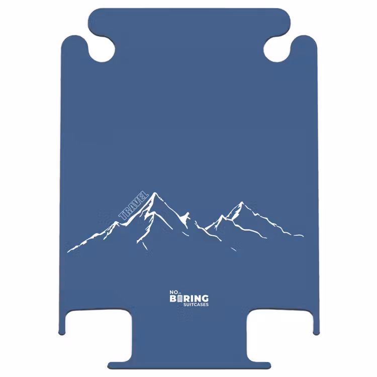 CaseSwap™ - Blauwe achtergrond met witte bergillustratie — 1