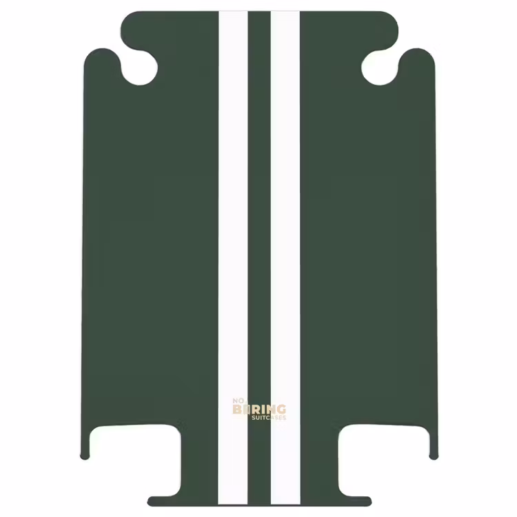 CaseSwap - Groene achtergrond met dubbele witte verticale strepen — 1