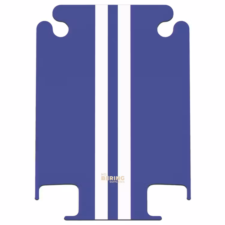 CaseSwap™ - Koningsblauwe achtergrond met dubbele witte middenstreep — 1