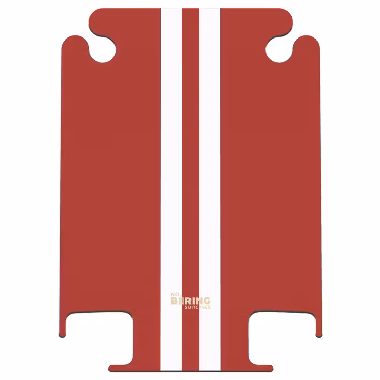 CaseSwap™ - Rode achtergrond met dubbele witte middenstreep — 1