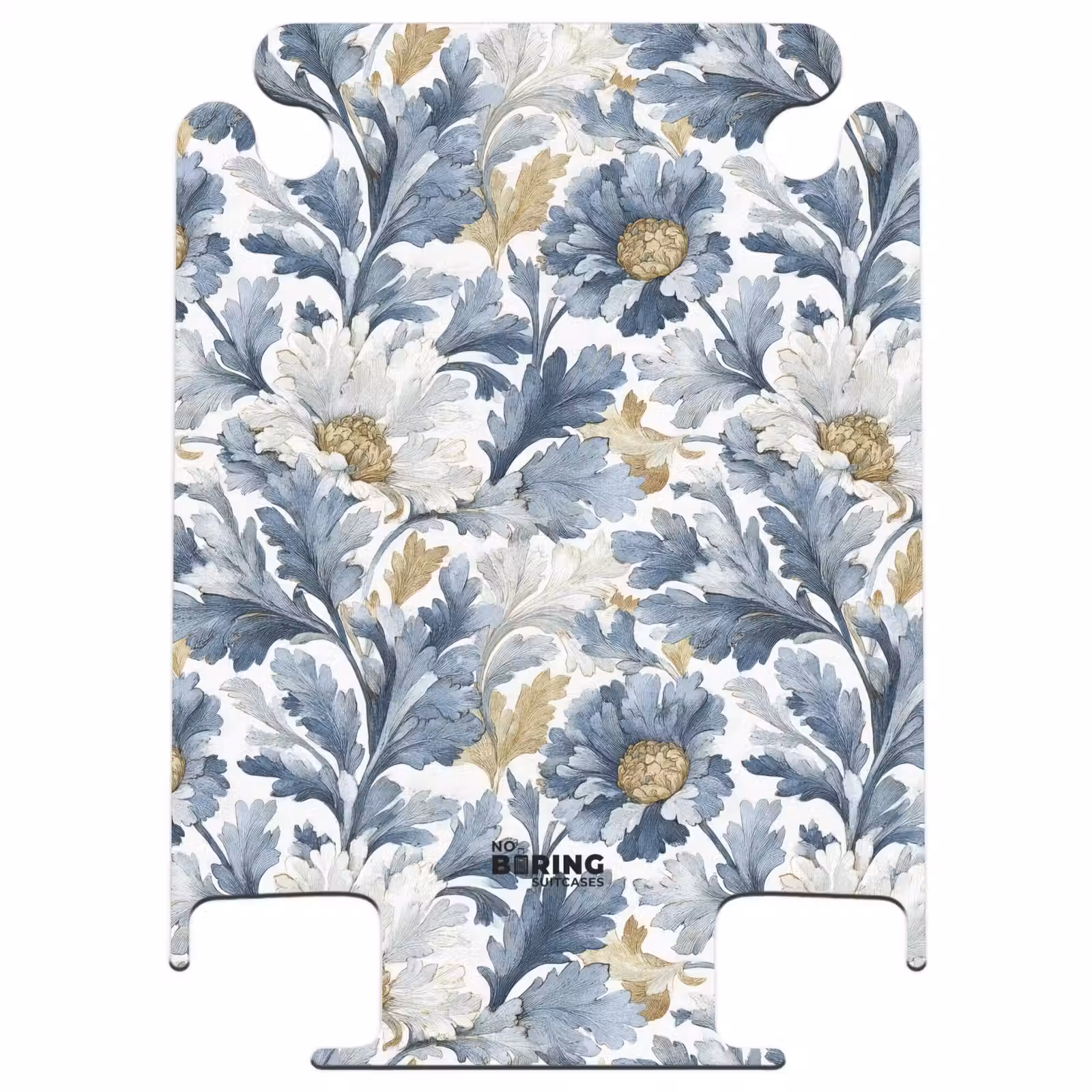 CaseSwap - Barok bloemen patroon blauw — 1