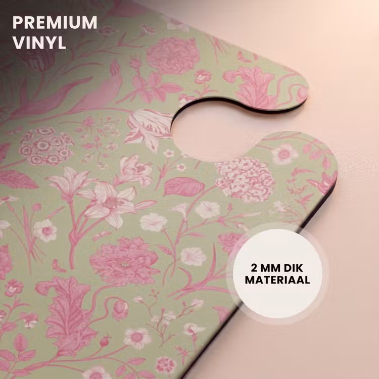 CaseSwap - Klassiek bloemen patroon roze en groen — 6