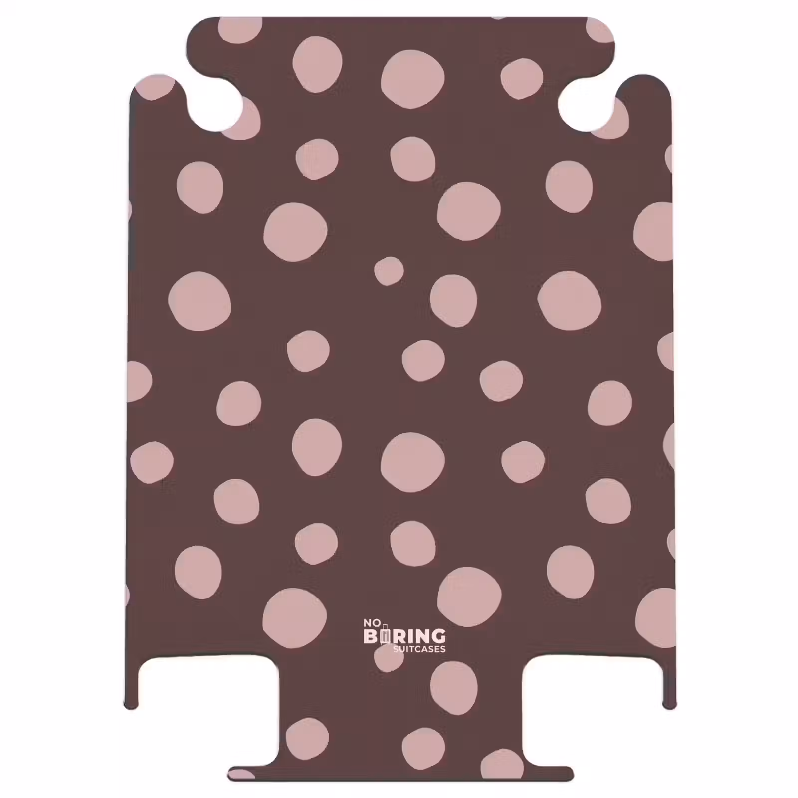 CaseSwap™ - Diepbruine achtergrond met roze stippen — 1