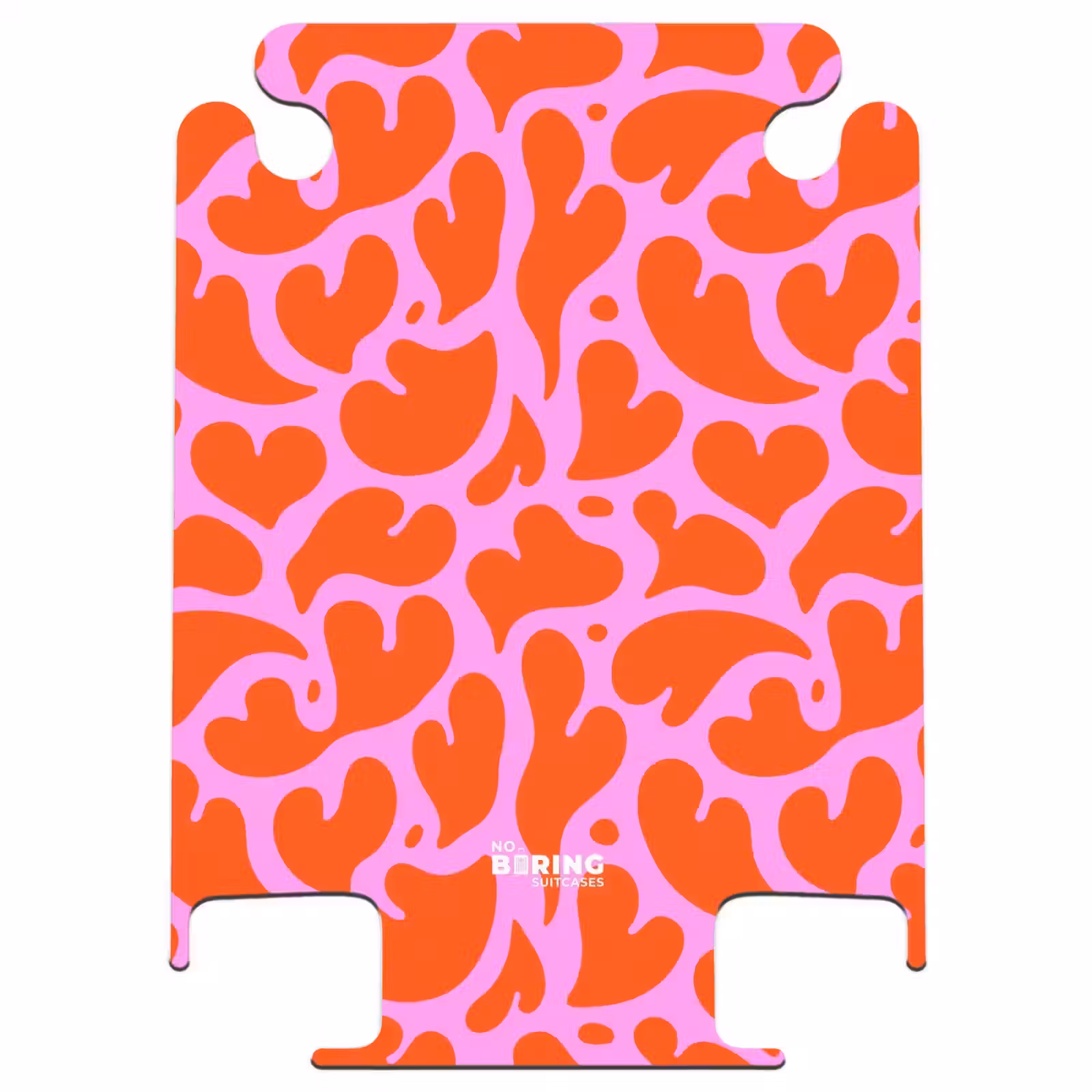 CaseSwap™ - Organisch hartmotief in rood op roze achtergrond — 1