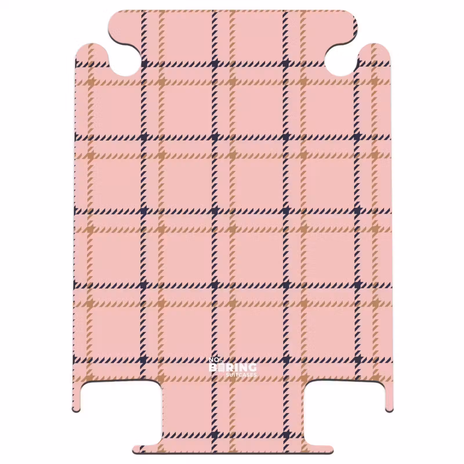 CaseSwap™ - Roze ruitstructuur met bruine en zwarte accenten — 1