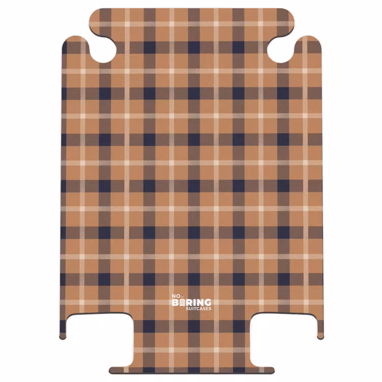 CaseSwap™ - Klassiek dambordpatroon in camel en zwart — 1