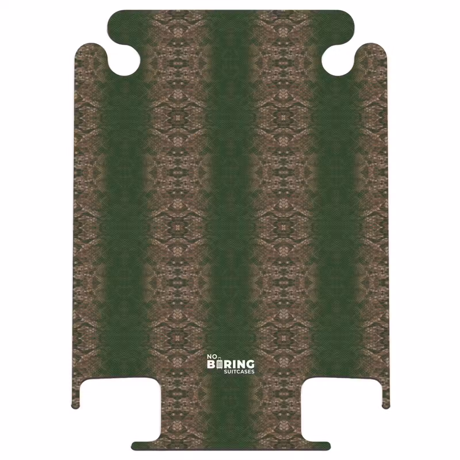 CaseSwap™ - Donkerbruin slangenhuid met symmetrische schubstructuur — 1