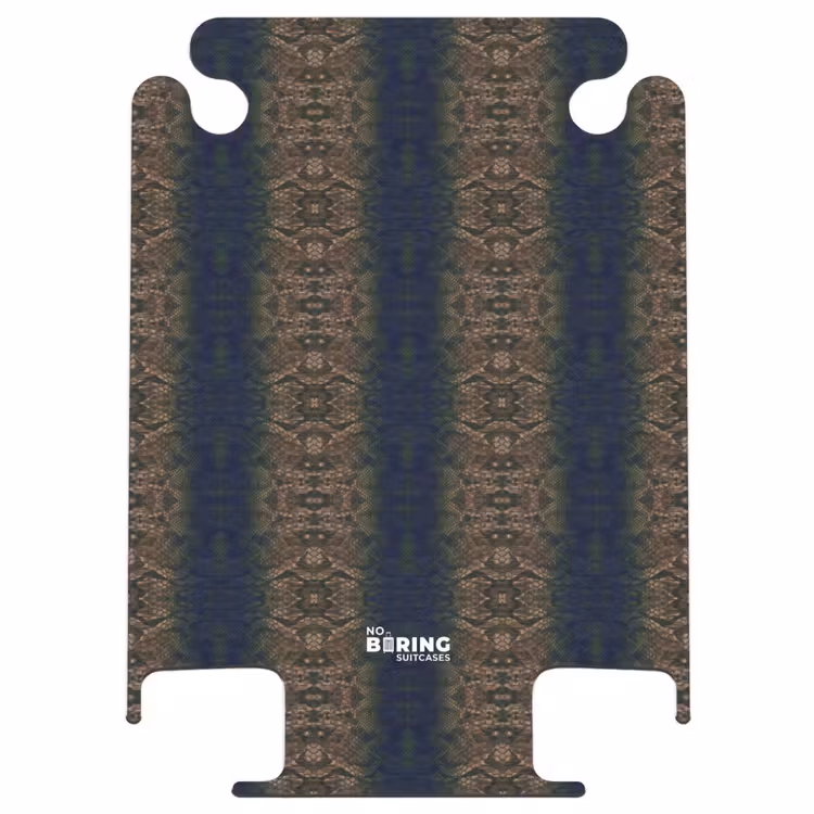 CaseSwap™ - Bruin-blauw slangenhuid met symmetrische schubstructuur — 1