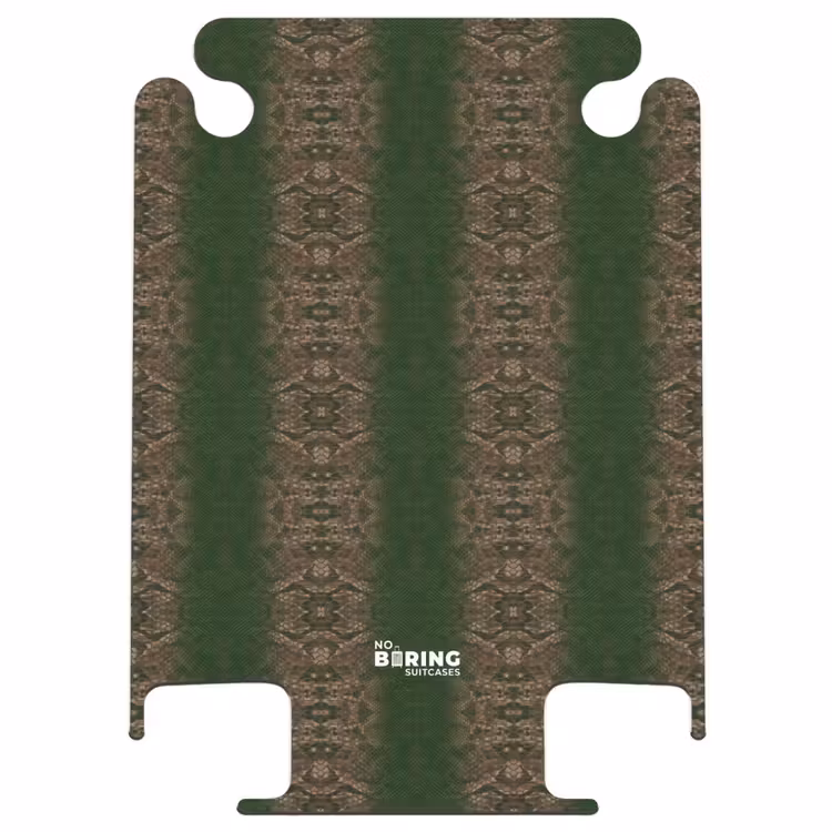 CaseSwap™ - Donkerbruin slangenhuid met symmetrische schubstructuur — 1