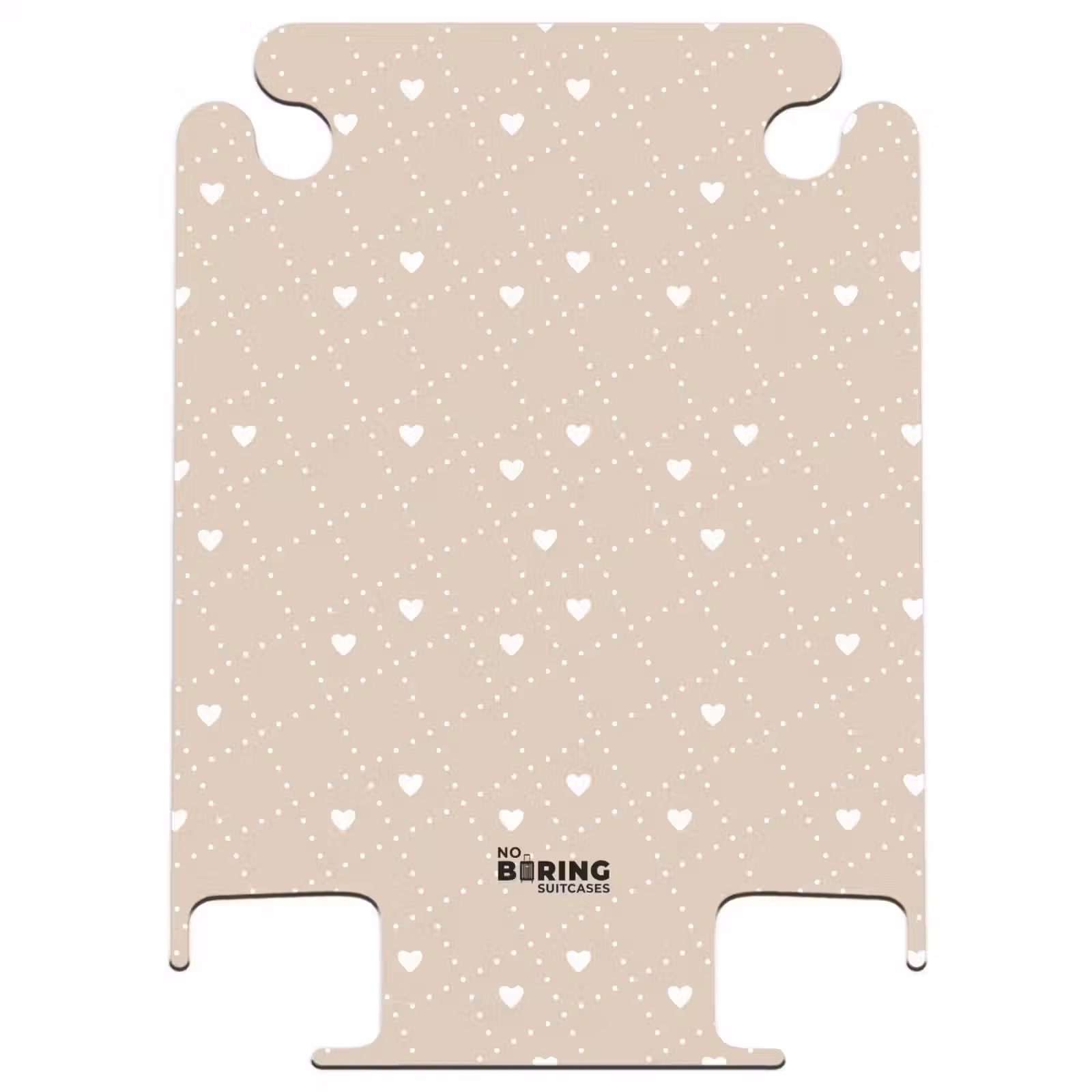 CaseSwap™ - Beige achtergrond met witte hartjes — 1