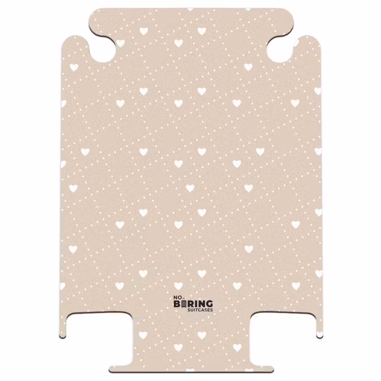 CaseSwap™ - Beige achtergrond met witte hartjes — 1