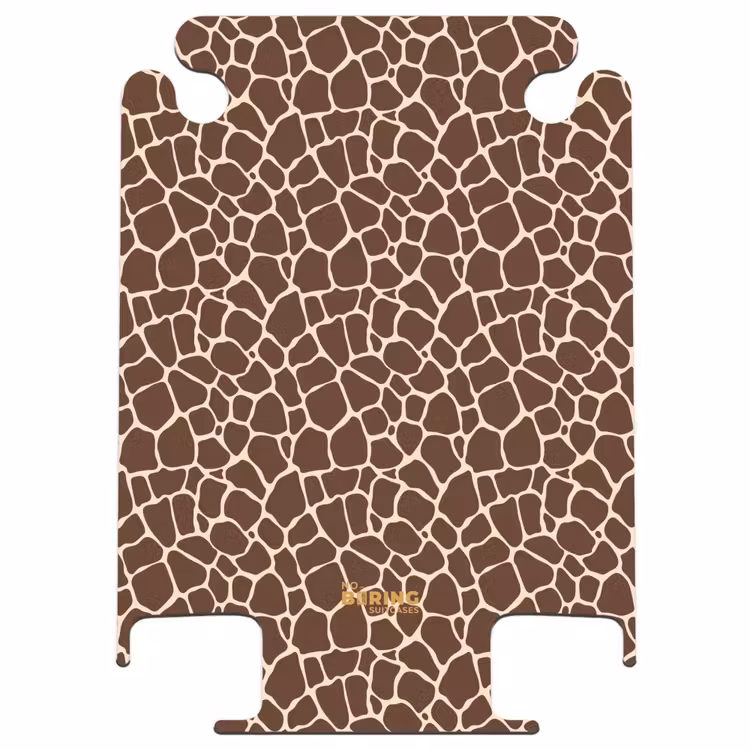 CaseSwap - Donkerbruin giraffepatroon met beige aders — 1