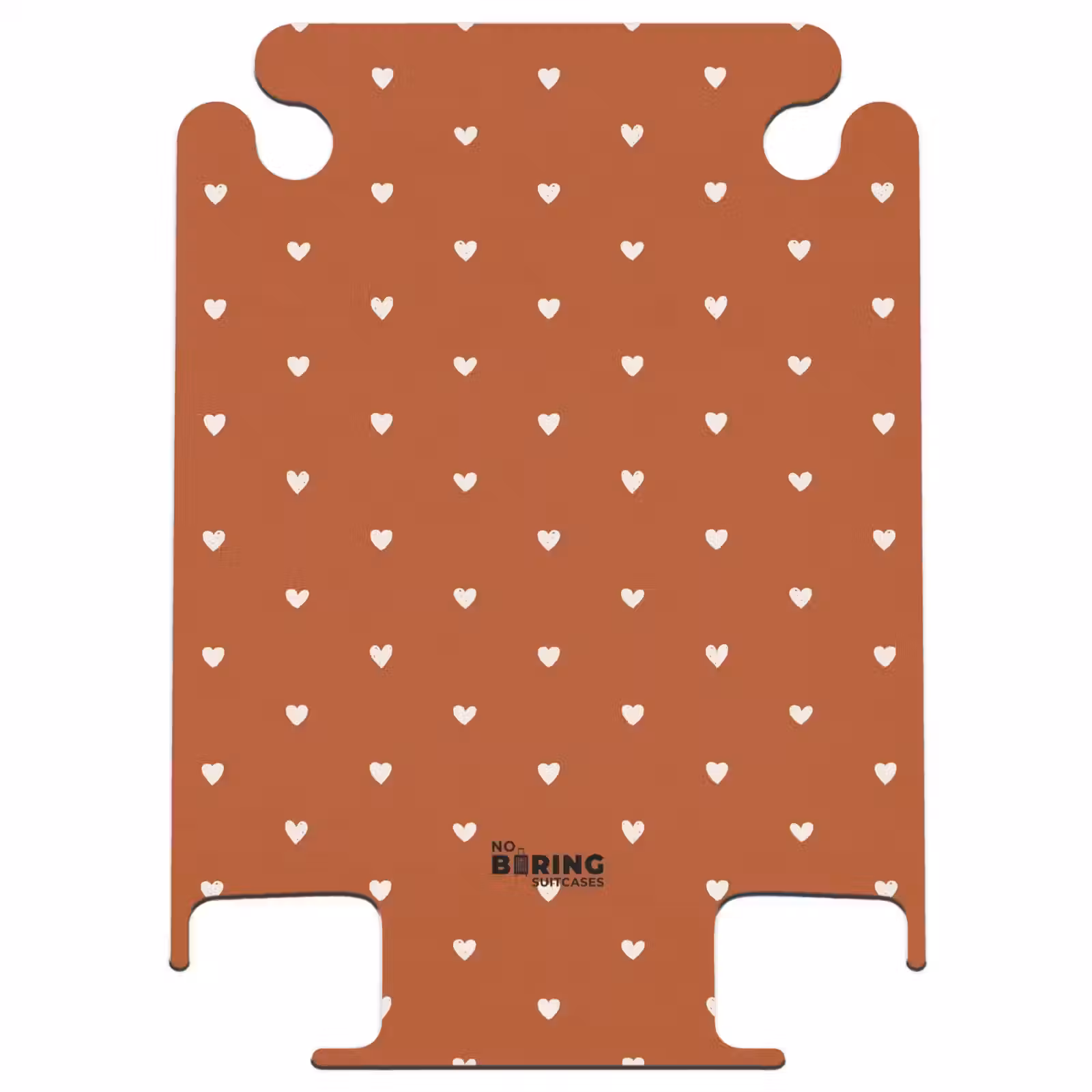 CaseSwap - Witte hartjes op terracotta — 1