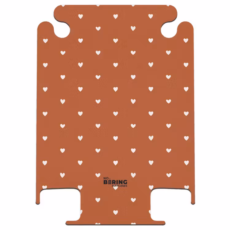 CaseSwap - Witte hartjes op terracotta — 1