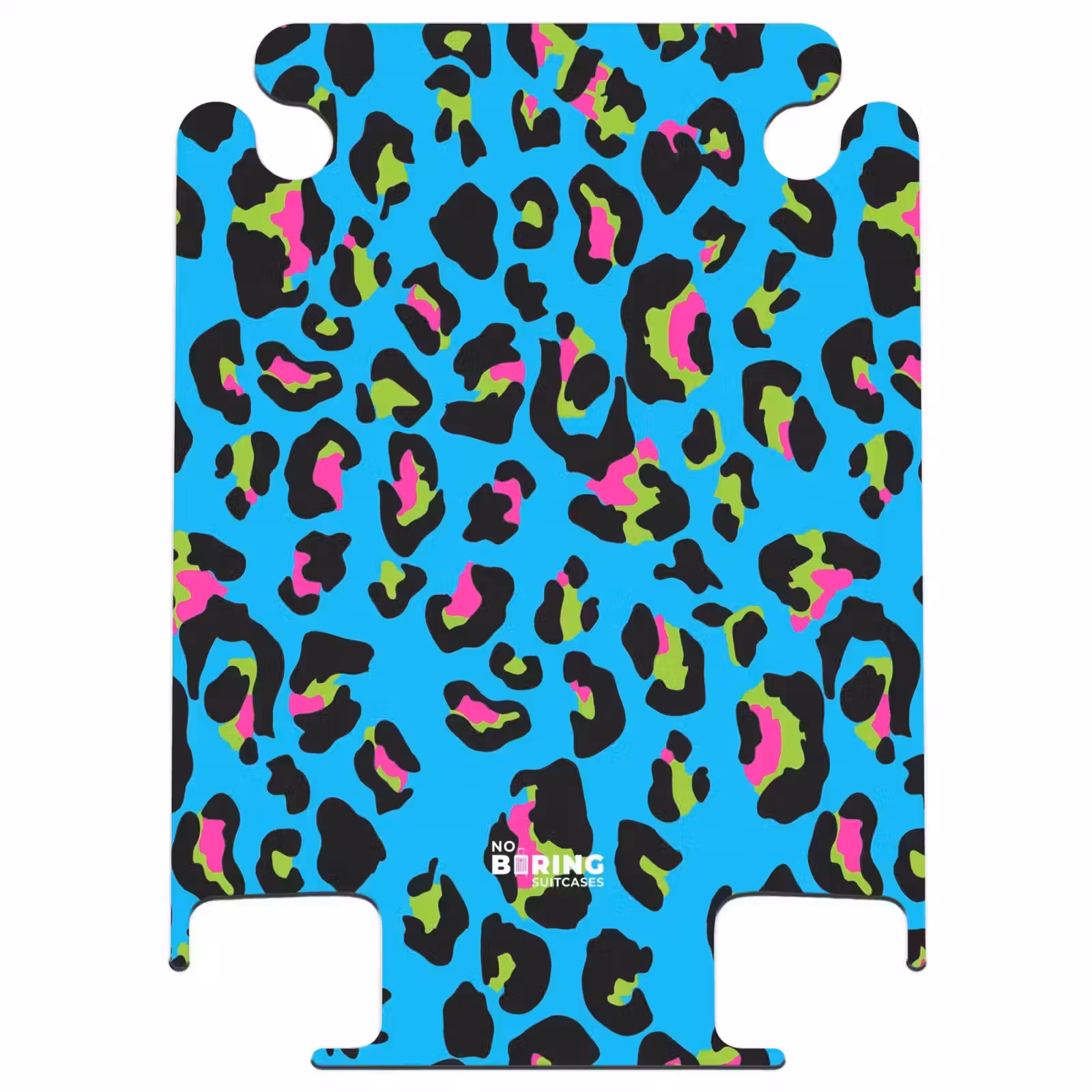 CaseSwap - Pantermotief in neonkleuren op blauwe achtergrond — 1