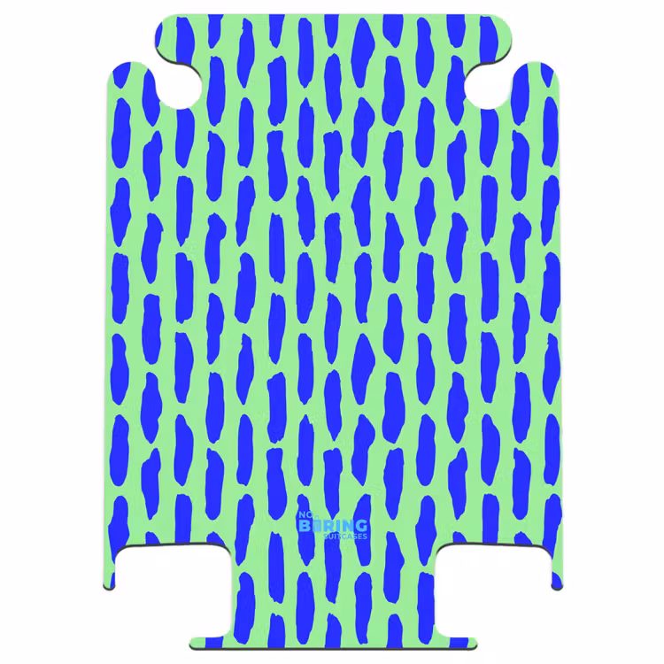 CaseSwap™ - Blauw patroon op mintgroen — 1