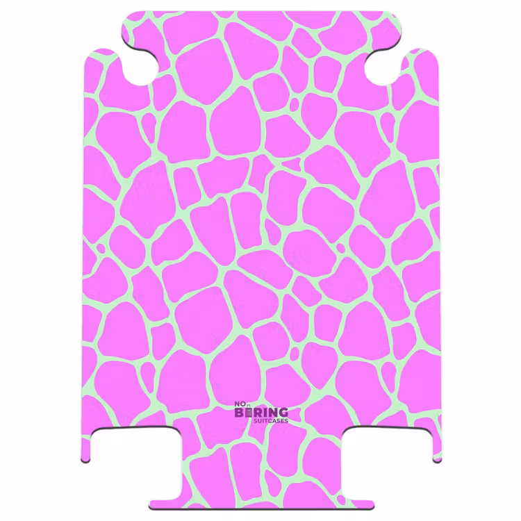 CaseSwap - Giraffeprint in lichtgroen en paars — 1