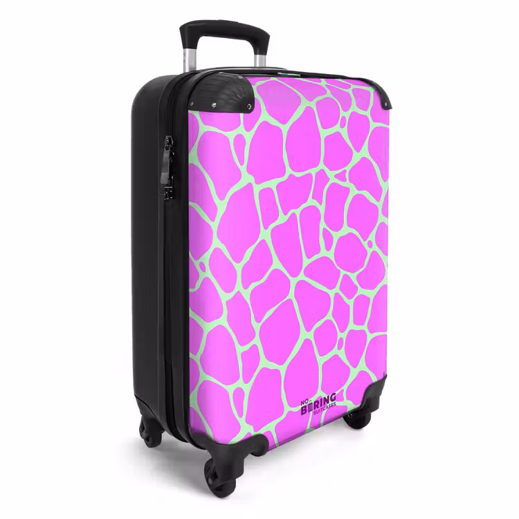 CaseSwap - Giraffeprint in lichtgroen en paars — 2