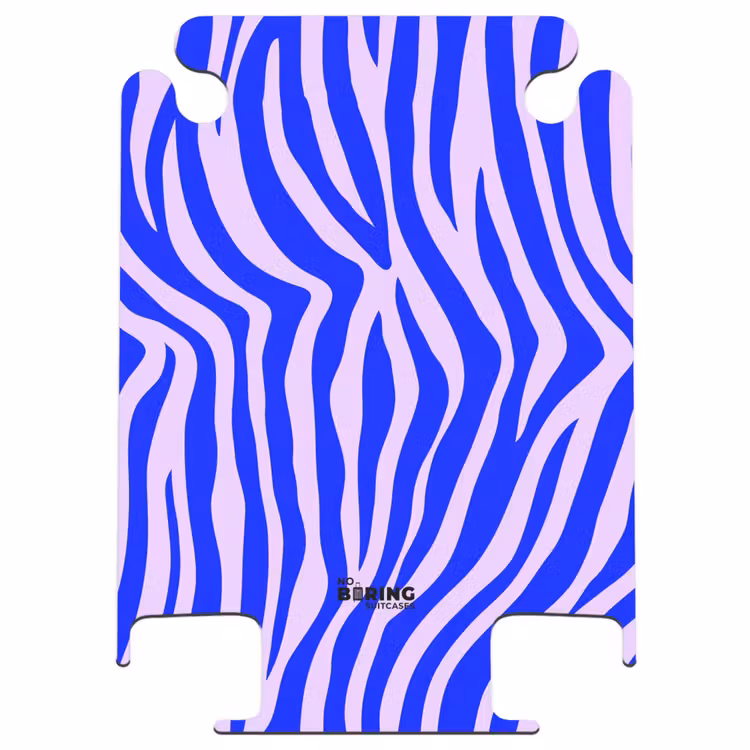 CaseSwap - Zebrapatroon blauw en lila — 1