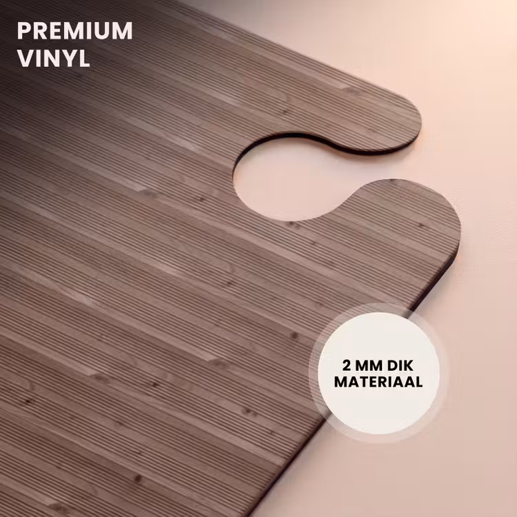 CaseSwap - Bruin hout met fijne horizontale nerfstructuur — 6