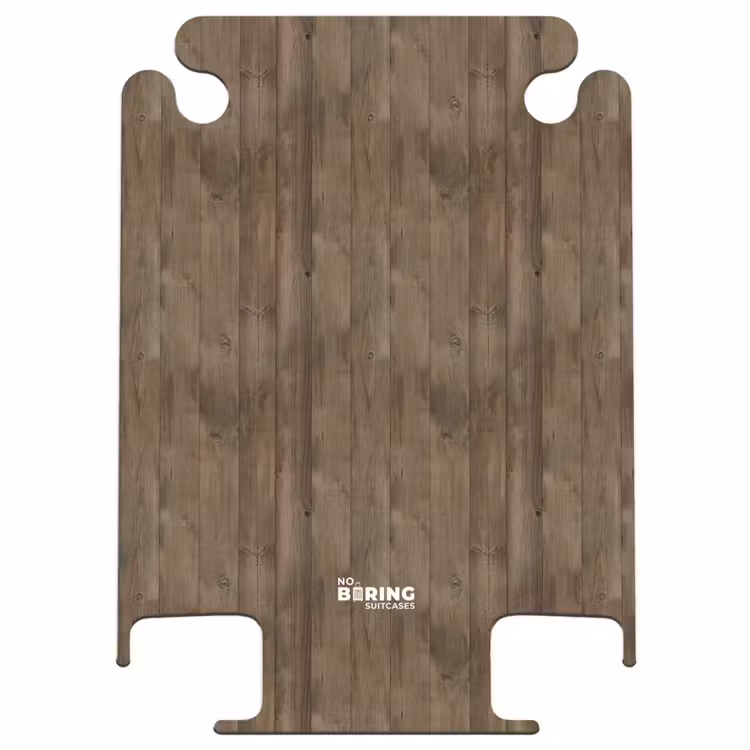 CaseSwap™ - Bruine verticale planken met verweerde houtstructuur — 1