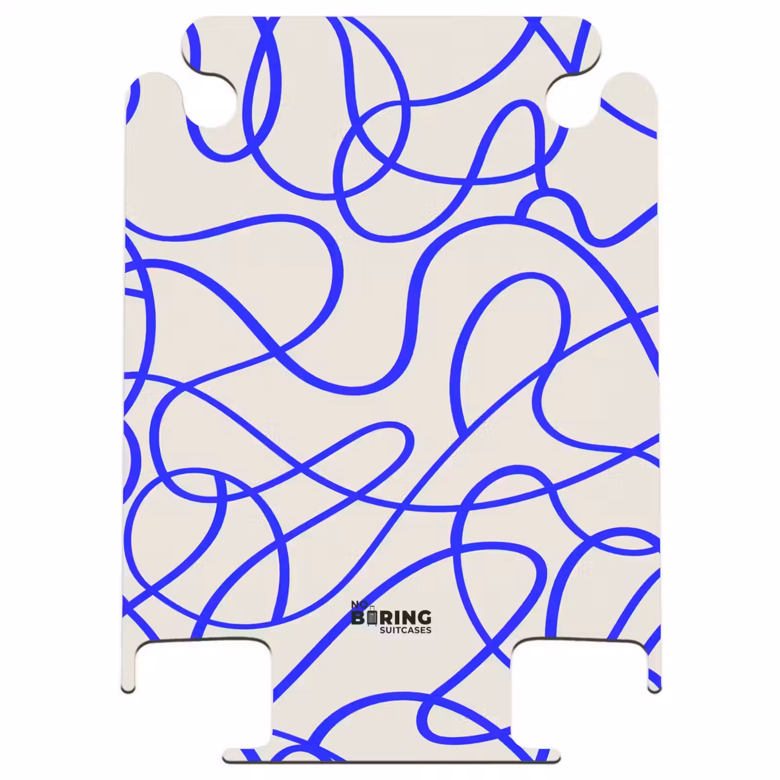 CaseSwap™ - Blauwe lijnen op beige achtergrond — 1