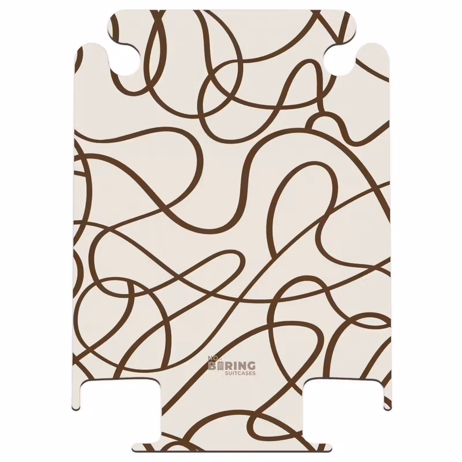 CaseSwap™ - Bruine lijnen op beige achtergrond — 1