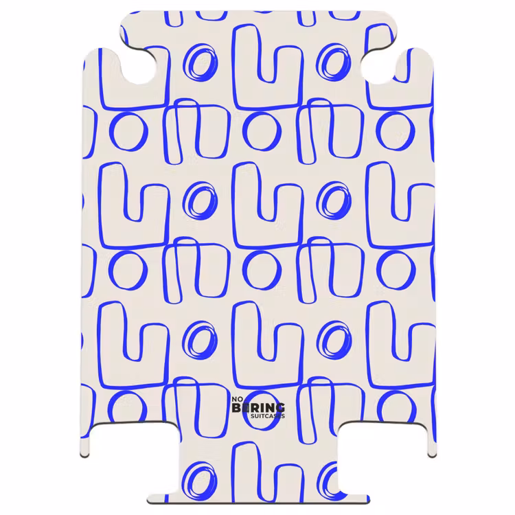 CaseSwap™ - Blauwe abstracte lijnen op beige achtergrond — 1