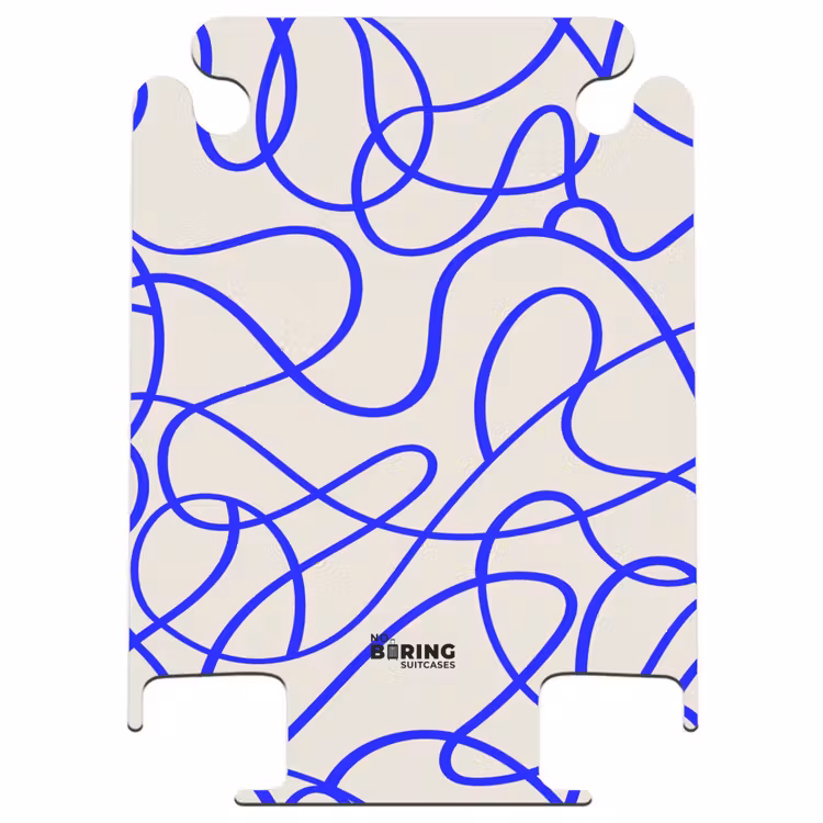 CaseSwap™ - Blauwe lijnen op beige achtergrond — 1