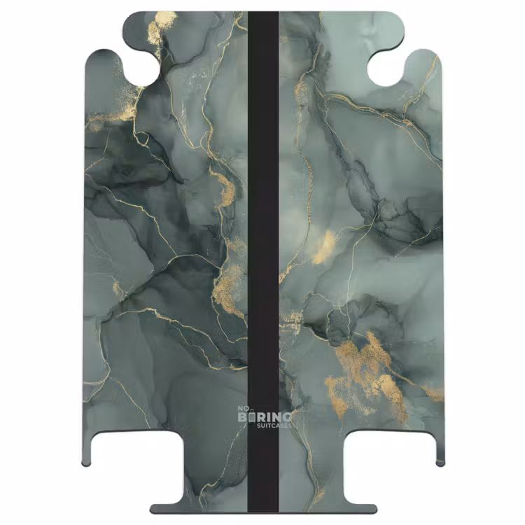 CaseSwap - Groene marmerstructuur met gouden accenten — 1