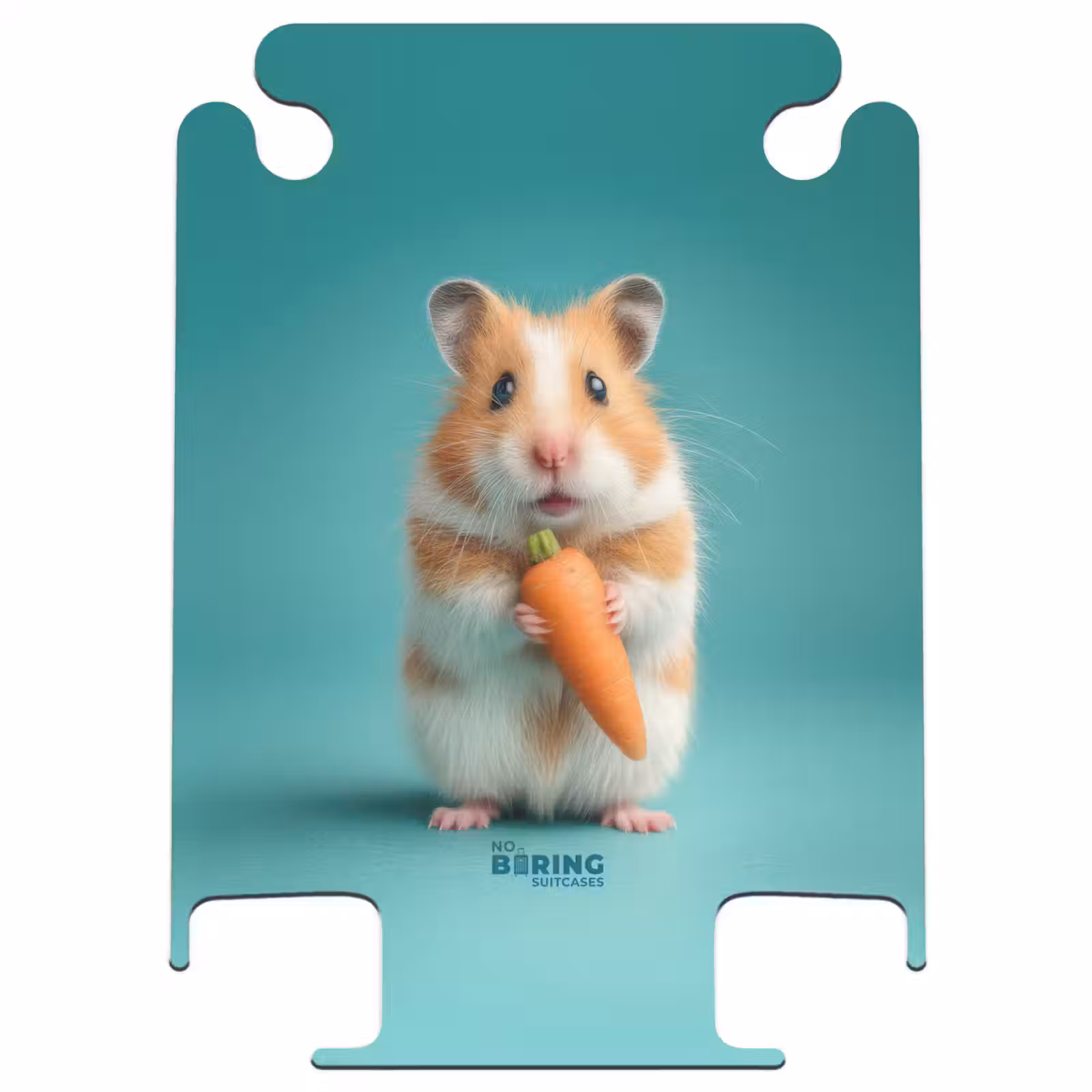 CaseSwap - Hamster met een wortel op een blauwe achtergrond — 1