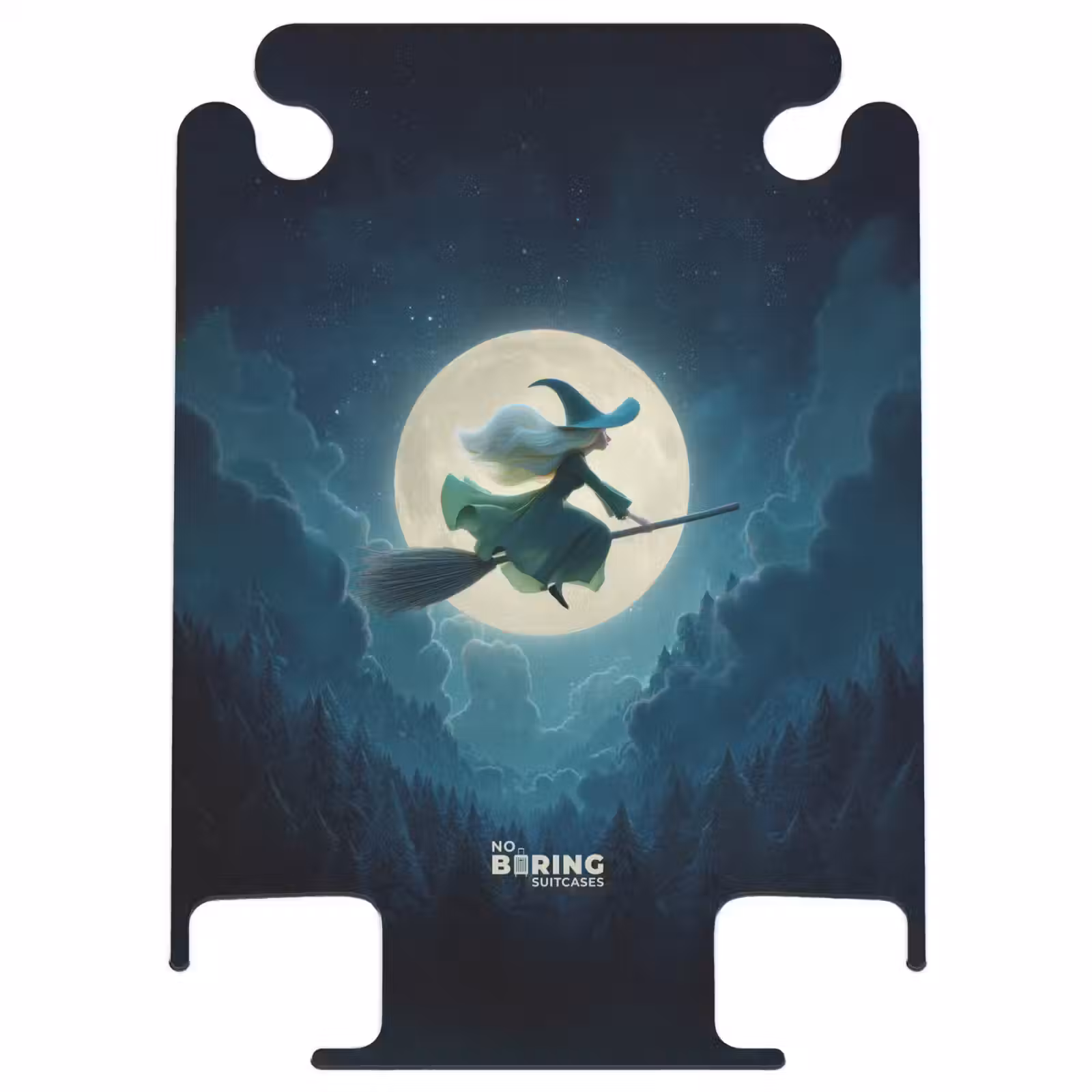 CaseSwap™ - Oudere heks op een bezem onder de maan — 1