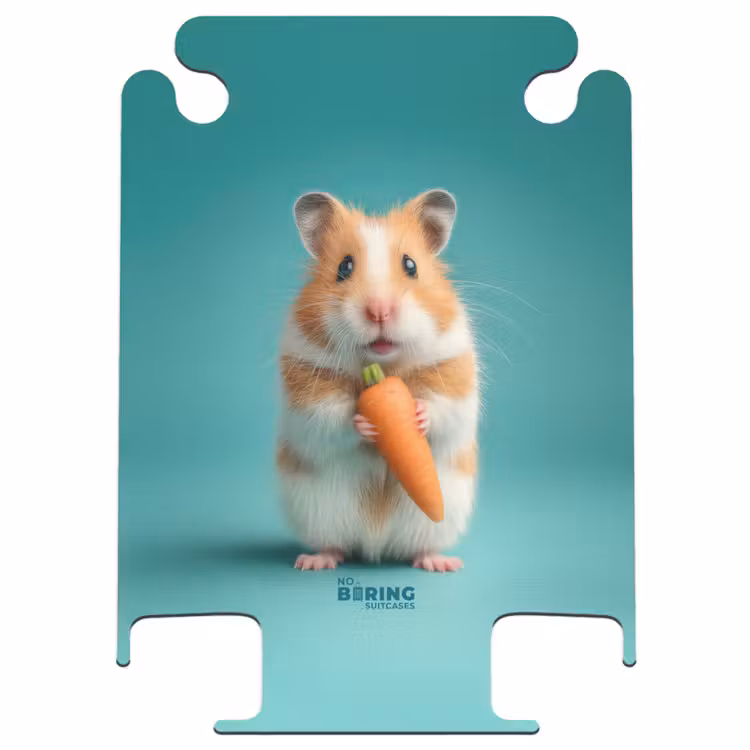 CaseSwap - Hamster met een wortel op een blauwe achtergrond — 1