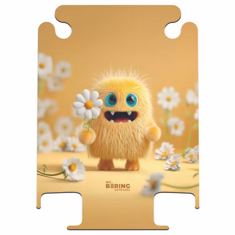 CaseSwap™ - Vrolijk pluizig monstertje met bloem — 1