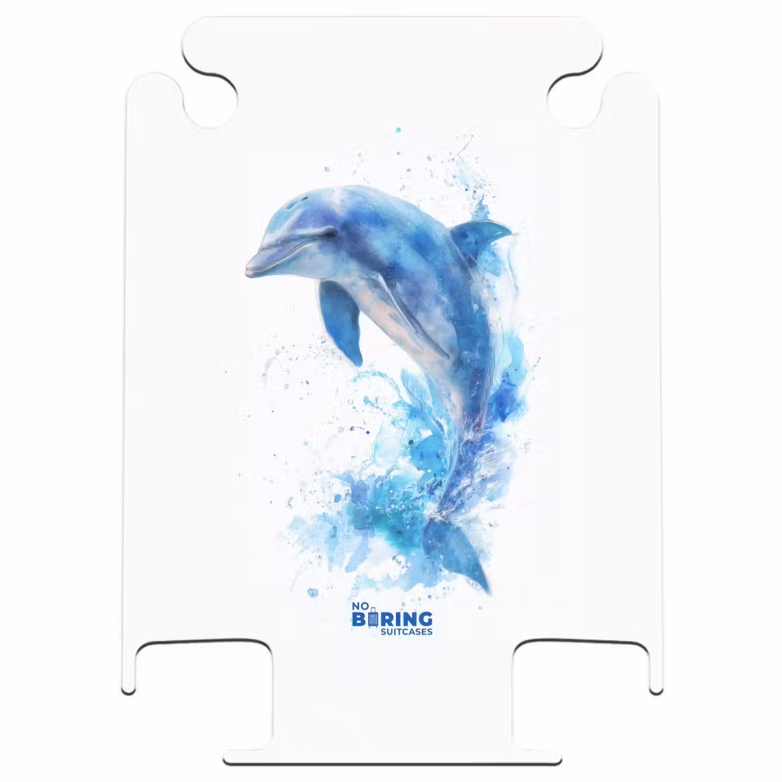 CaseSwap - Blauwe dolfijn op een witte achtergrond — 1